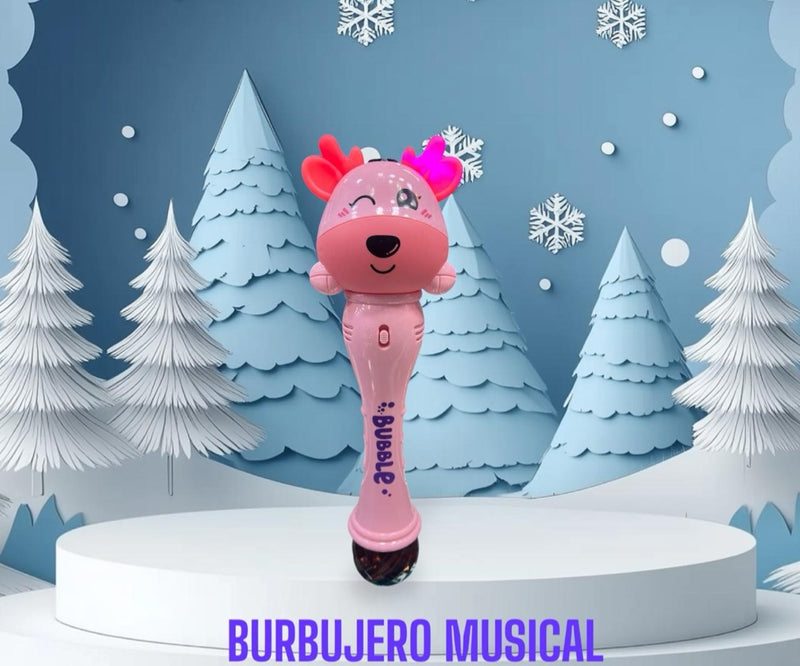 Maquina de burbujas musical